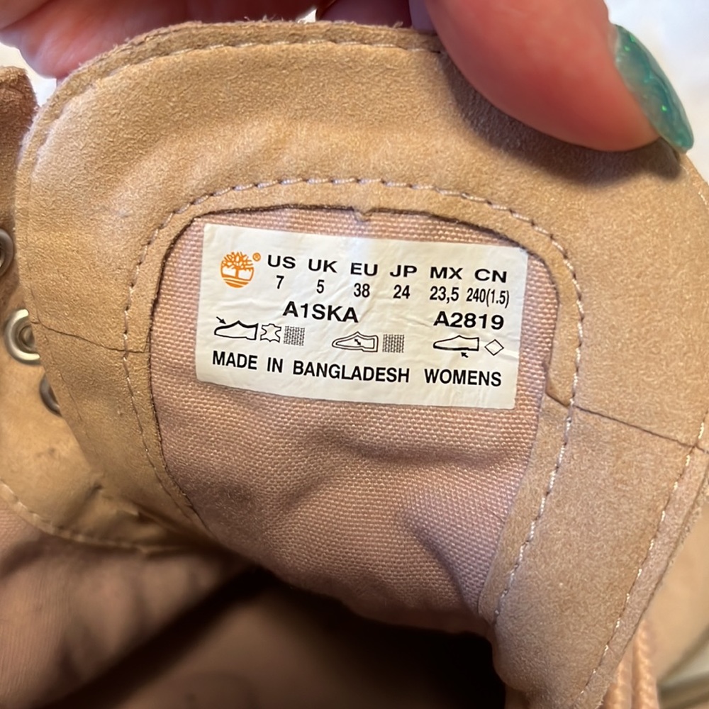 Pink timberland 7M 38 - Picture 8 of 8